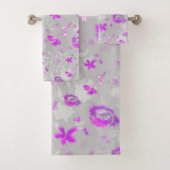 Licht Gewassen Bloemen Bad Handdoek (Insitu)