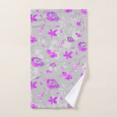 Licht Gewassen Bloemen Bad Handdoek (Handdoek)