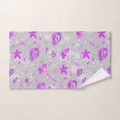 Licht Gewassen Bloemen Bad Handdoek (Handdoek)