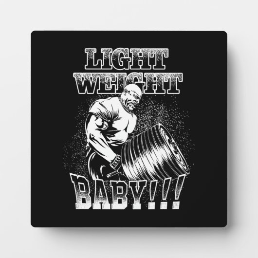 Licht gewicht Baby - Gym Workout Bodybuilding Fotoplaat (Voorkant)