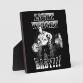 Licht gewicht Baby - Gym Workout Bodybuilding Fotoplaat (Voorkant)