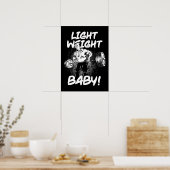 Licht gewicht Baby - Gym Workout Bodybuilding Post Poster (Keuken)