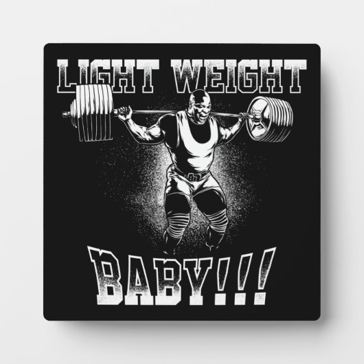 Licht gewicht Baby! (Ronnie Coleman) Bodybuilding Fotoplaat (Voorkant)