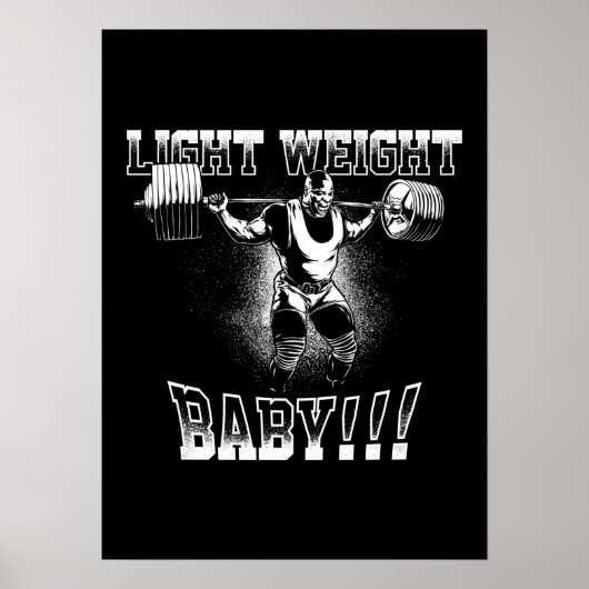 Licht gewicht Baby! (Ronnie Coleman) Bodybuilding Poster (Voorkant)