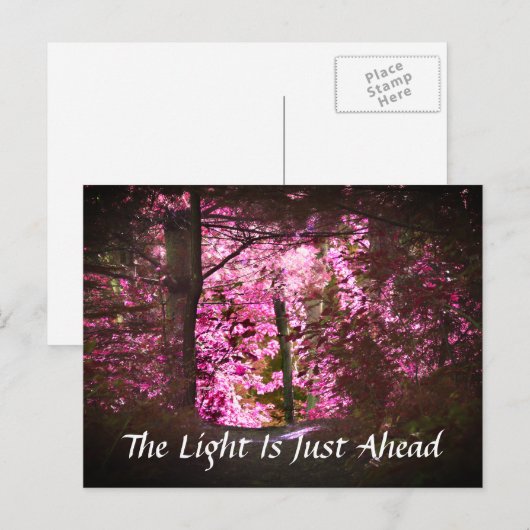 Licht gewoon boven Inspirerend Briefkaart (Voorkant / Achterkant)