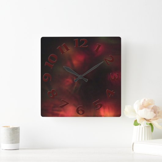 Licht gezicht vierkante klok (Huis)