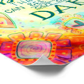 Licht glans Inspirerende Quote Hart Inspirivity Poster (Hoek)