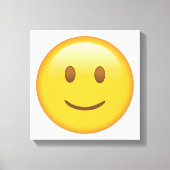 Licht glimlachend gezicht - Emoji Canvas Afdruk (Voorkant)