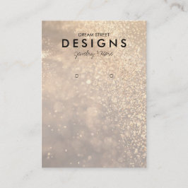 Licht Glitter Instagram Earring Display Kaart Visitekaartje