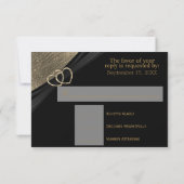 Licht Golden Heart - RSVP Kaartje (Achterkant)