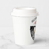 Licht gotisch skelet handen bruiloft papieren bekers (Rechts)