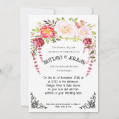 Licht Gotisch Skelet Handen Huwelijksuitnodiging Kaart (Achterkant)