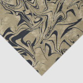 Licht goud en zwart elegant glam marmer tissuepapier (Detail)