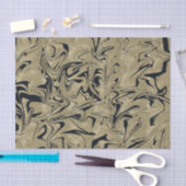 Licht goud en zwart elegant glam marmer tissuepapier (Craft)