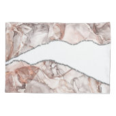 LICHT GOUD MARMER AGAAT ZILVER GLITTER GLAM KUSSENSLOOP (Achterkant)