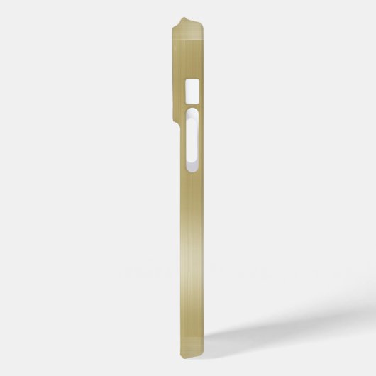 Licht Goud Metaalstructuur Roestvrij staal look Case-Mate iPhone Case (Achterkant / Links)