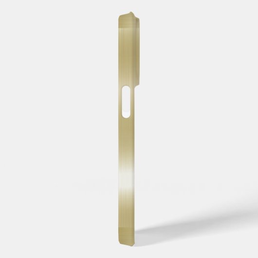 Licht Goud Metaalstructuur Roestvrij staal look Case-Mate iPhone Case (Achterkant / Rechts)