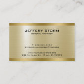 Licht Goud Metaalstructuur Roestvrij staal look Visitekaartje (Achterkant)