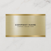 Licht Goud Metaalstructuur Roestvrij staal look Visitekaartje (Voorkant)