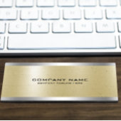 Licht Goud Metallic Textuur Zilver Accent Visitekaartje