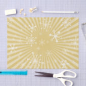 Licht Goud Modern Sneeuwvlokken Tissue Paper Tissuepapier (Craft)