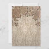Licht goud & wit hout rustieke herfst uitnodiginge kaart (Achterkant)