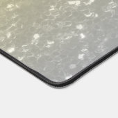 Licht goud zilver grijs ombre faux sparkle bling bureaumat (Hoek)
