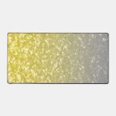 Licht goud zilver grijs ombre faux sparkle bling bureaumat (Voorkant)
