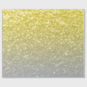 Licht goud zilvergrijs ombre cadeaupapier (Vlak)