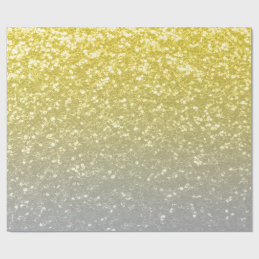 Licht goud zilvergrijs ombre cadeaupapier (Vlak)