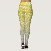 Licht goud zilvergrijs ombre leggings (Achterkant)