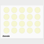 Licht Goudenroede Geel Ronde Sticker (Vel)