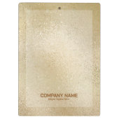 Licht goudkleurige schimmelglazen textuur klembord (Achterkant)