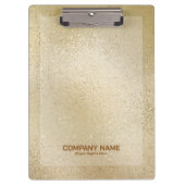 Licht goudkleurige schimmelglazen textuur klembord (Voorkant)