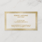 Licht goudsmeedende iristische textuur visitekaartje (Achterkant)