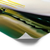 Licht griezelig maar mooi vrouw met tranen poster (Hoek)