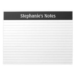 Licht grijs, 11 x 8,5 landschap, aangepast notitieblok