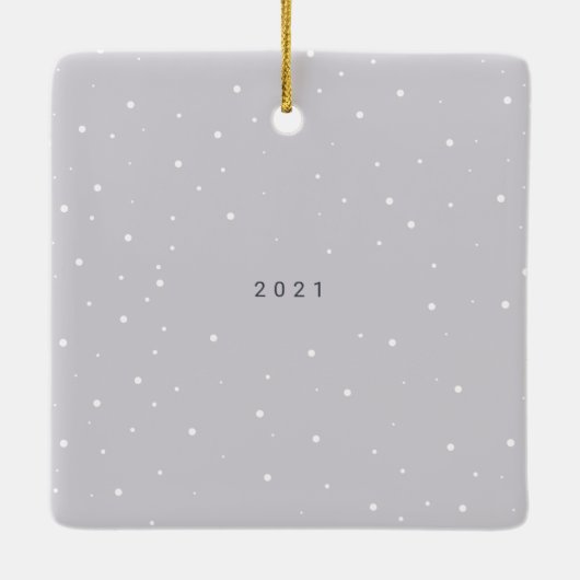 Licht grijs, eenvoudige, moderne foto's keramisch ornament (Achterkant)