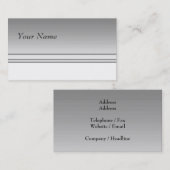 Licht grijs. Elegant design. Visitekaartje (Voorkant / Achterkant)