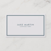 Licht grijs en blauw professioneel modern visitekaartje (Voorkant)