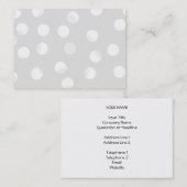 Licht grijs en wit gestippeld. visitekaartje (Voorkant / Achterkant)