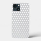 Licht grijs en wit poka vlek. Case-Mate iPhone case (Achterkant)