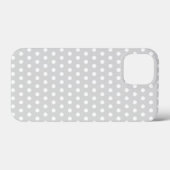 Licht grijs en wit poka vlek. Case-Mate iPhone case (Achterkant (horizontaal))