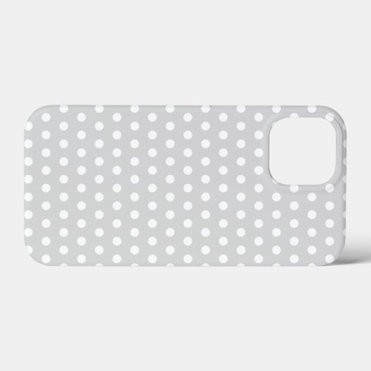 Licht grijs en wit poka vlek. Case-Mate iPhone case (Achterkant (horizontaal))