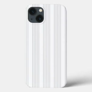Licht grijs en wit vijf strepen patroon Case-Mate iPhone case
