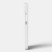 Licht grijs en wit vijf strepen patroon Case-Mate iPhone case (Achterkant / Links)