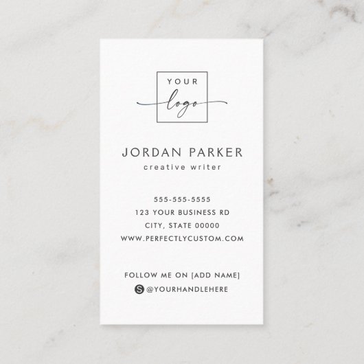 Licht grijs gekleurde houten korrel, aangepaste lo visitekaartje (Achterkant)