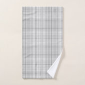 Licht grijs geplakt patroon Minimale grafische vor Bad Handdoek (Handdoek)