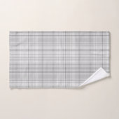 Licht grijs geplakt patroon Minimale grafische vor Bad Handdoek (Handdoek)