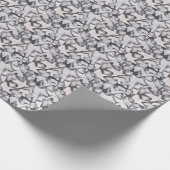 Licht grijs grijs lichtgrijs abstracte werpen cadeaupapier (Hoek)